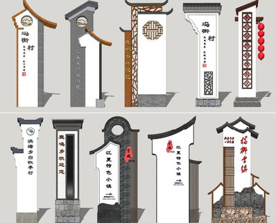 承留美丽乡村标识标牌有哪些分类？